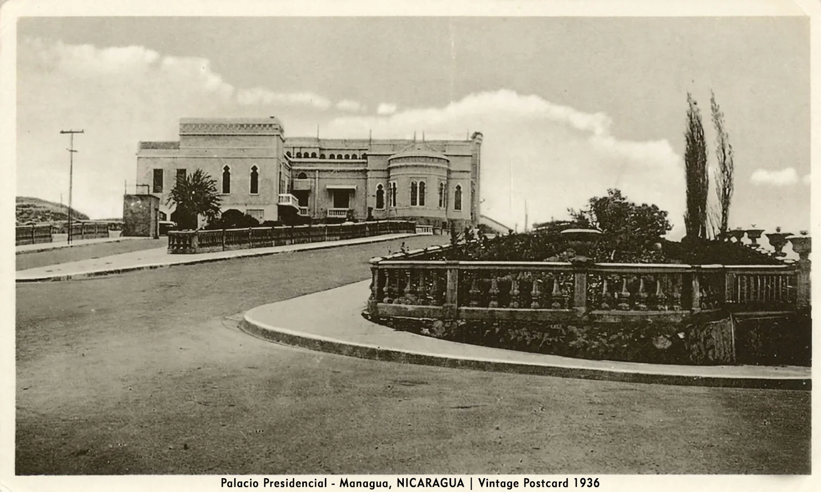 Palacio Presidencial – Managua, NICARAGUA | Vintage Postcard 1936 Palacio Presidencial - Managua, NICARAGUA | Vintage Postcard 1936